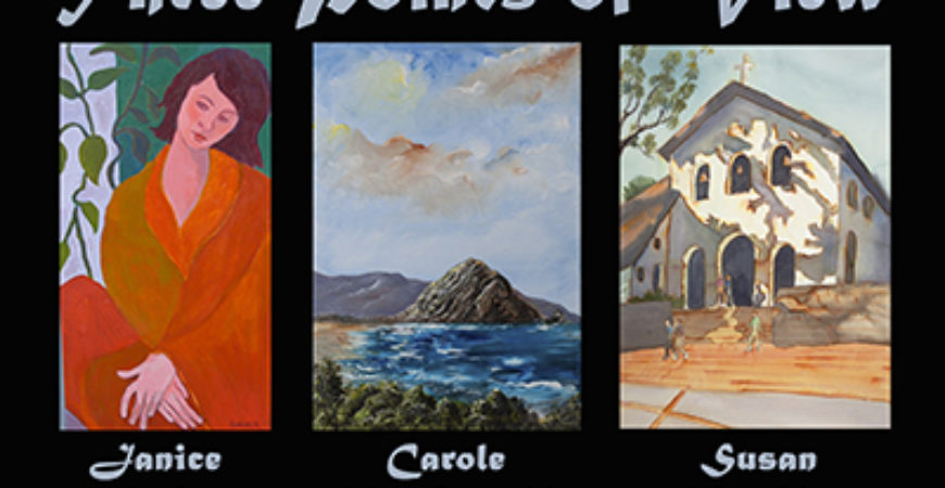 Janice Lucier, Carole McDonald, Susan McKee, Featured Artists for April 2014