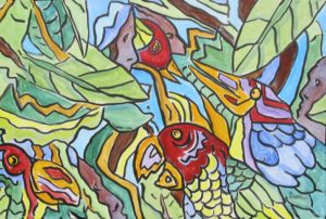 Four Birds in a Tree,signed JPG copy