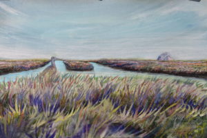 Curlew's View of the Rock from the Estuary