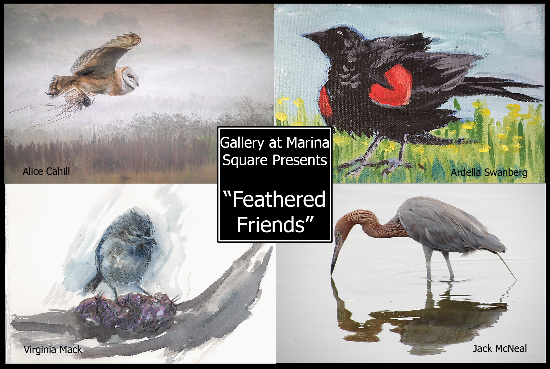 Feathered Friends, a Fine Art Group Show